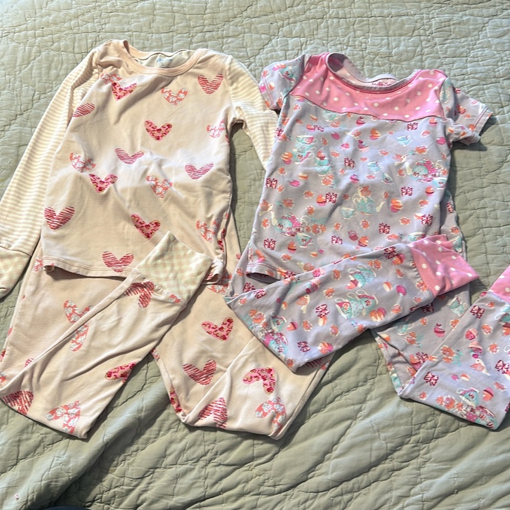 Matilda Jane pjs hearts and tea 6t 2 sets